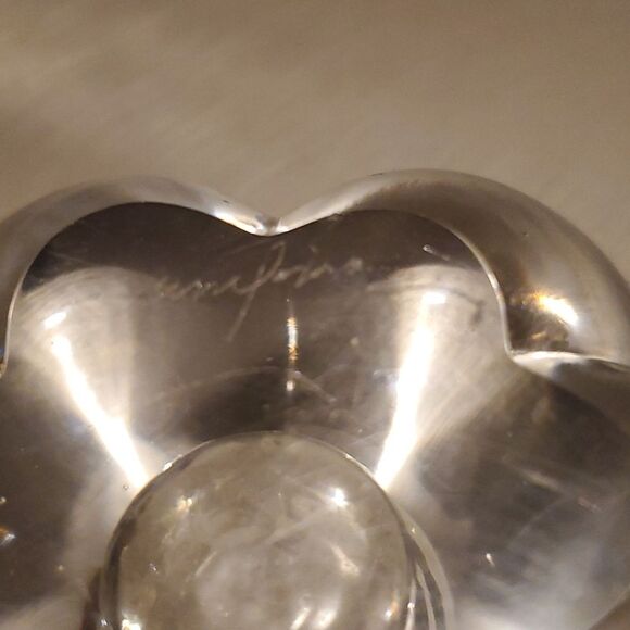 Orrefors Vintage Mid Century Swedish Crystal Stella Flower Floral Candle Holders - Picture 9 of 12